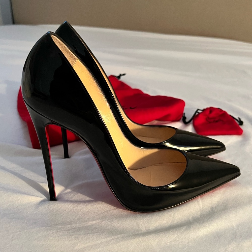 CHRISTIAN LOUBOUTIN So Kate 120mm Patent Leather 36.5